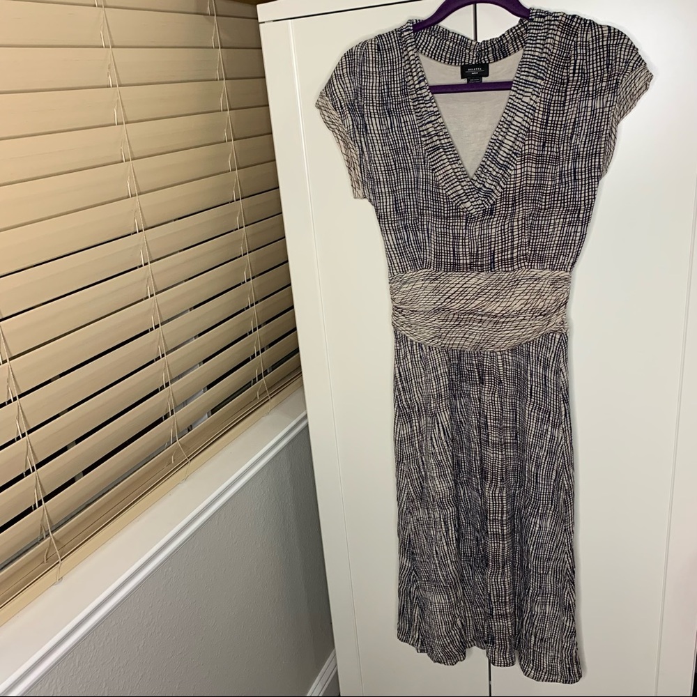 Deletta Anthropologie Stretch V-Neck Dress